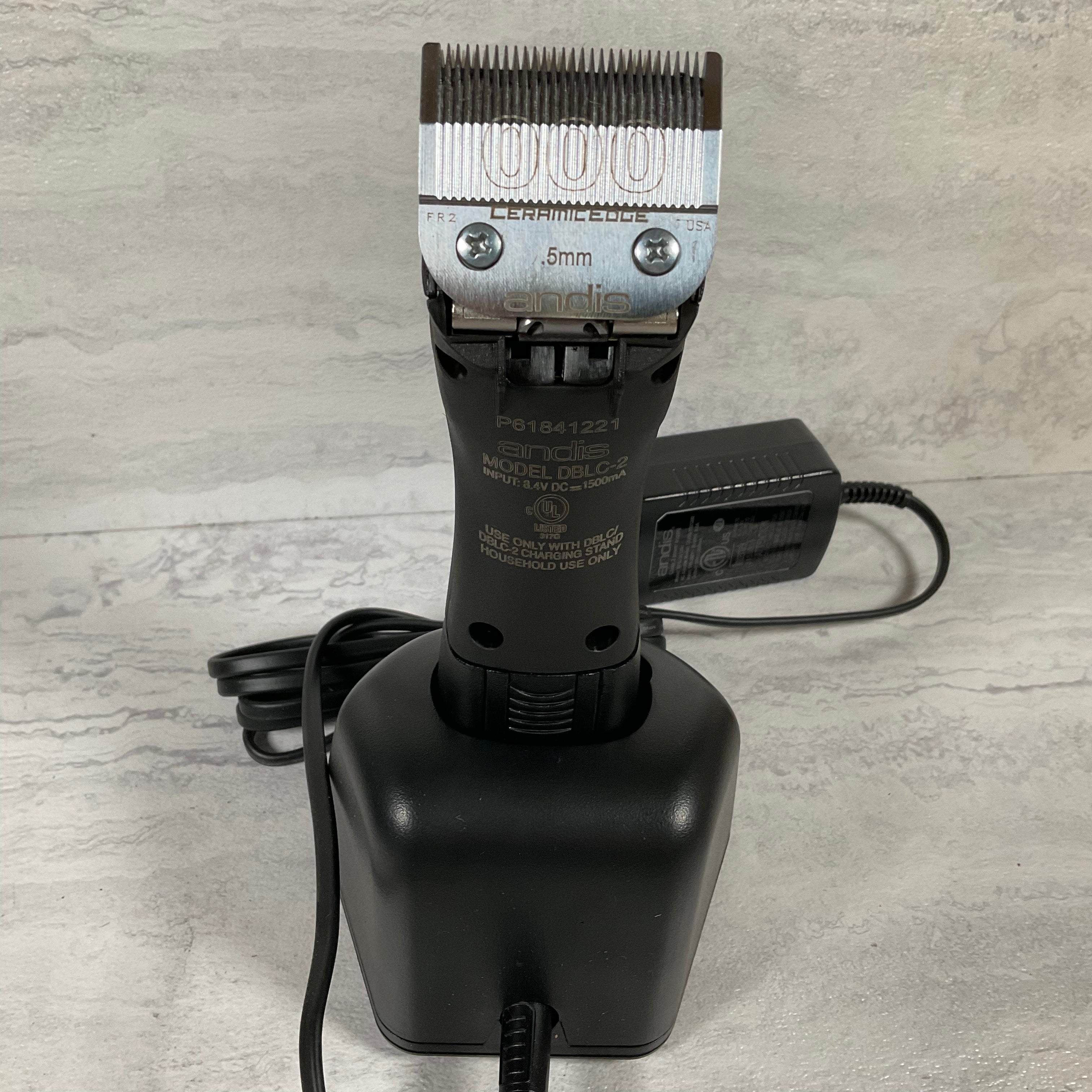Andis 79005 Supra ZR II Cordless 5-Speed Detachable Blade Clipper (7329379516654)
